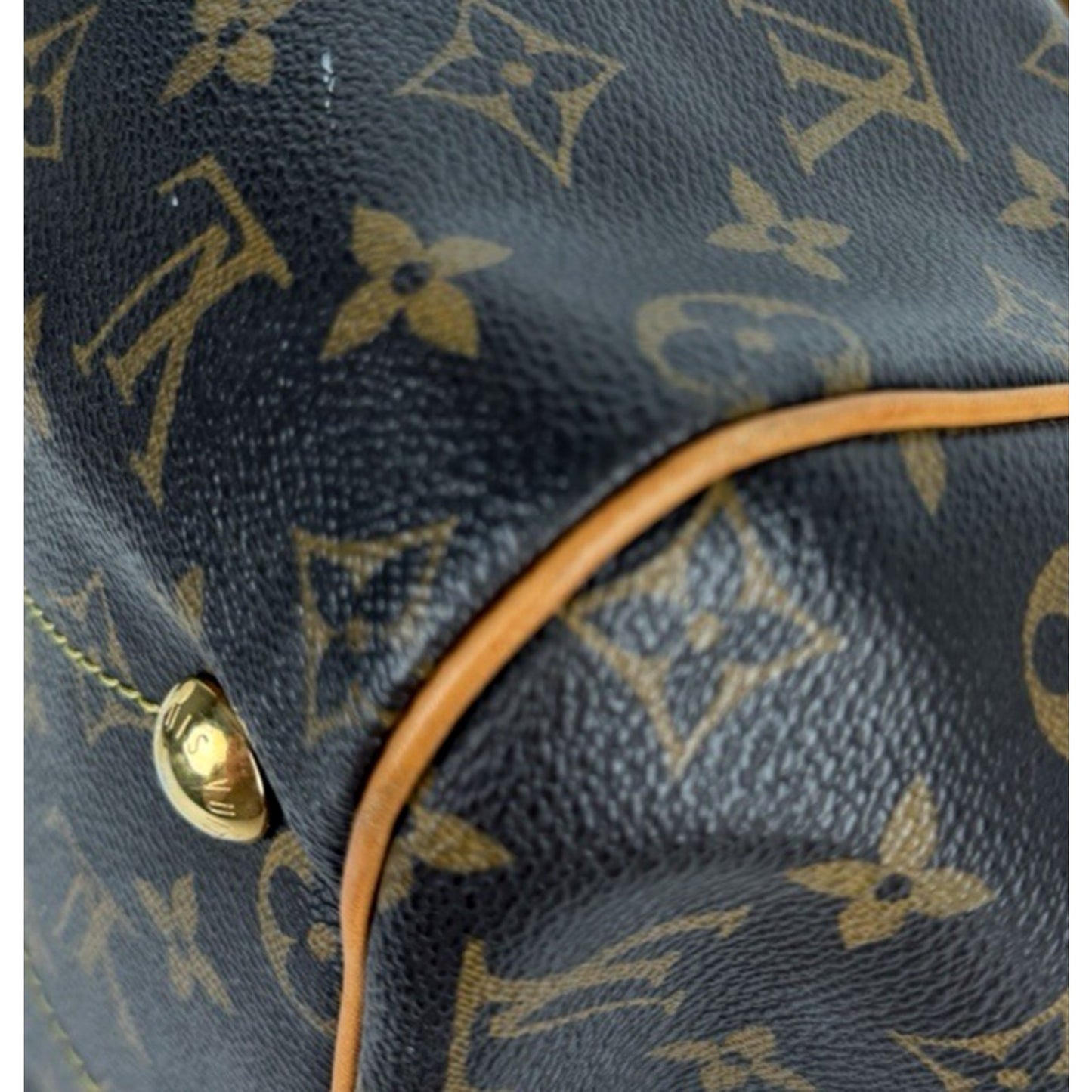 Louis Vuitton Tivoli Bag GM Monogram Brown Coated Canvas & Leather Trim 2015 S10