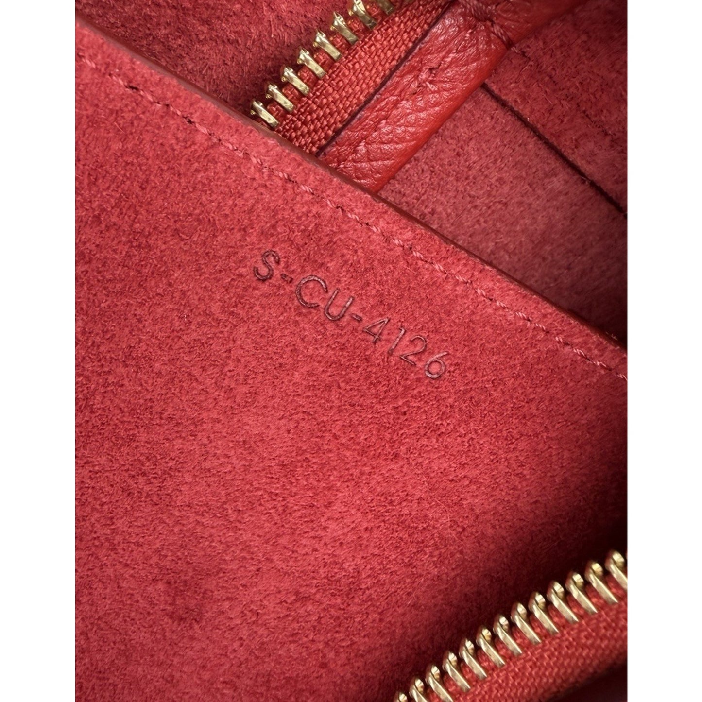 Celine by Phoebe Philo Mini Belt Bag in Red Textured Leather Knot Detail S