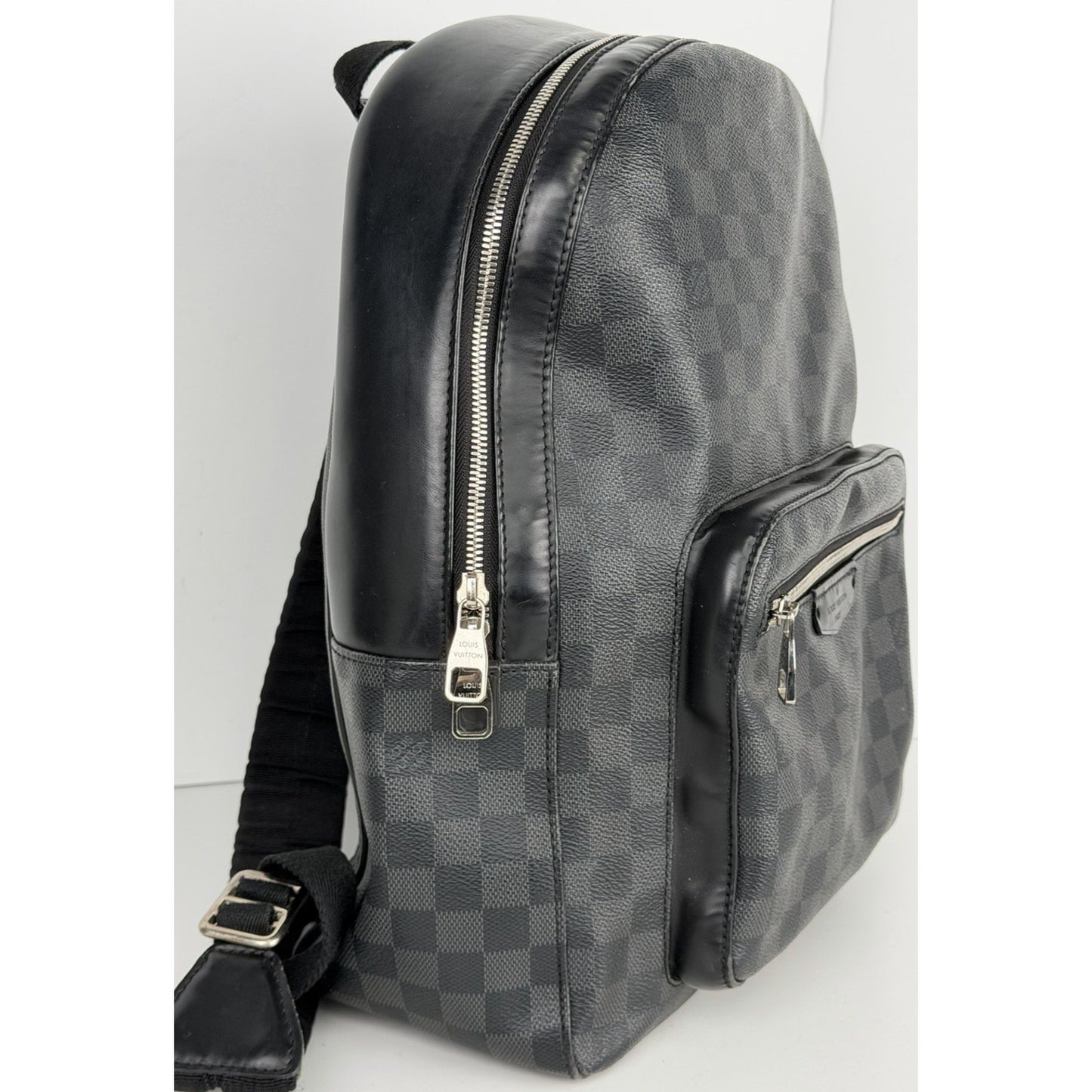Louis Vuitton Damier Graphite Josh Backpack Coated Canvas&Leather Trim 2016