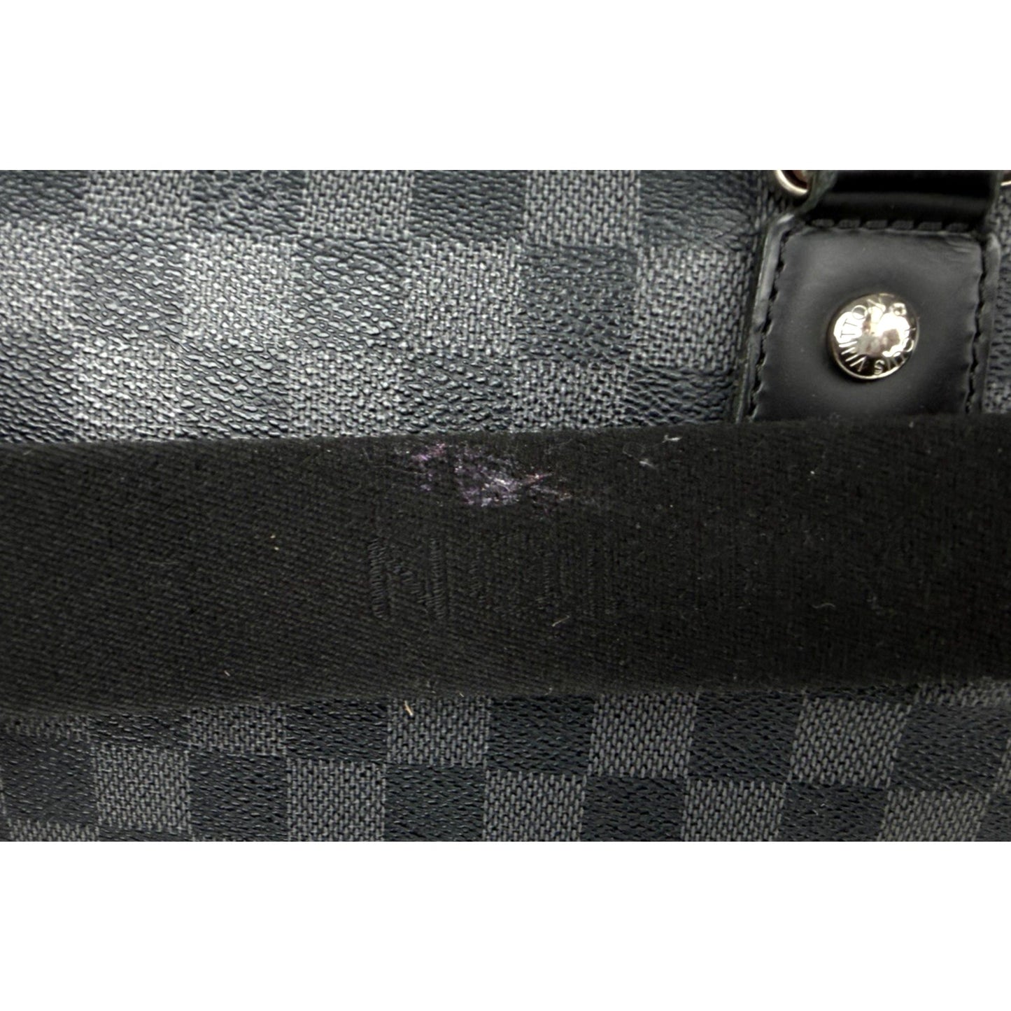 Louis Vuitton Damier Roadster Duffle Bag 50 in Graphite Coated Canvas 2008 S