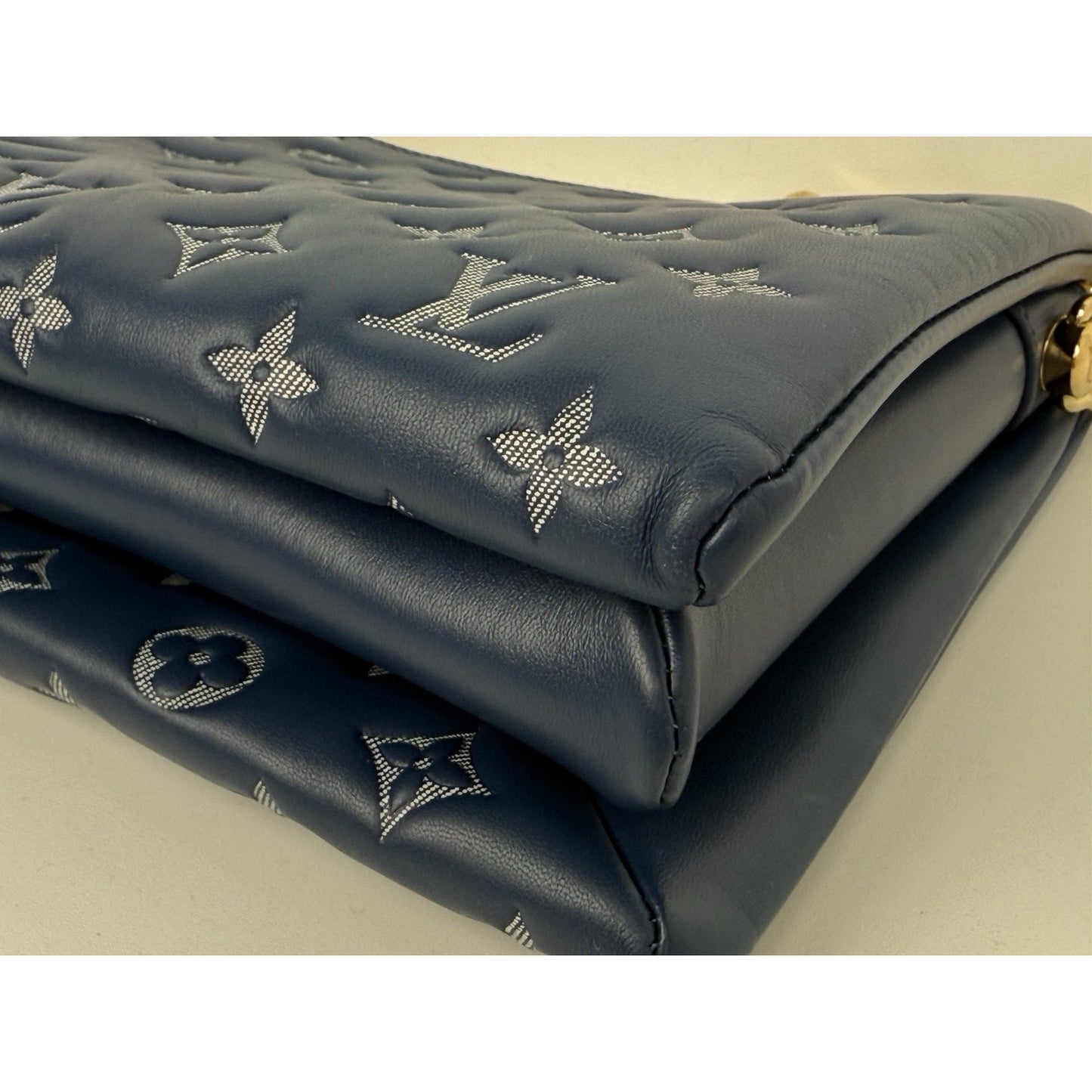 Louis Vuitton Coussin PM Blue Denim Monogram Shoulder Crossbody Bag