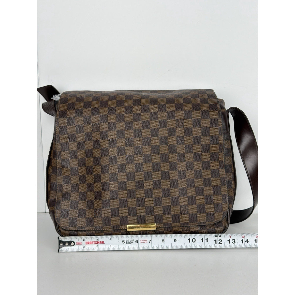 Louis Vuitton Bastille Shoulder Bag in Damier Ebene Brown Coated Canvas 2002 S09