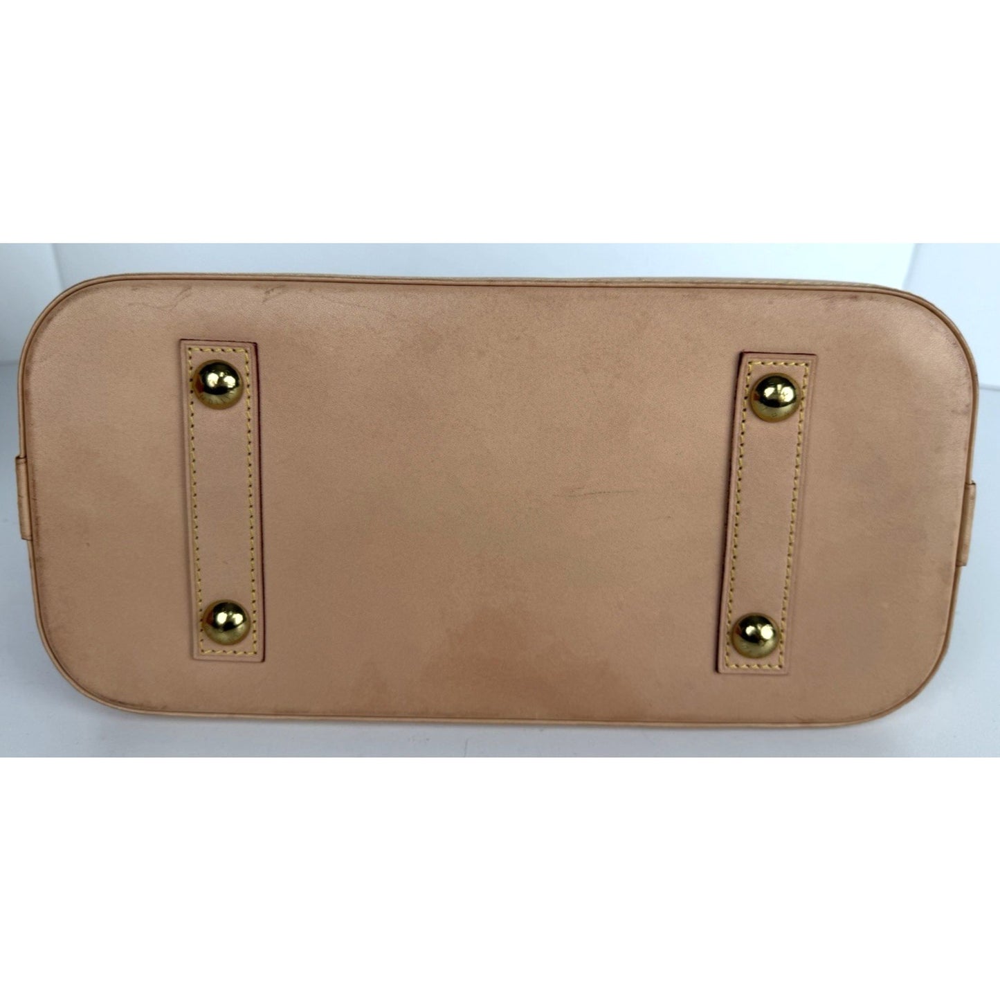 Louis Vuitton Alma PM Bag in Brown Coated Canvas with Leather Trim NFC S