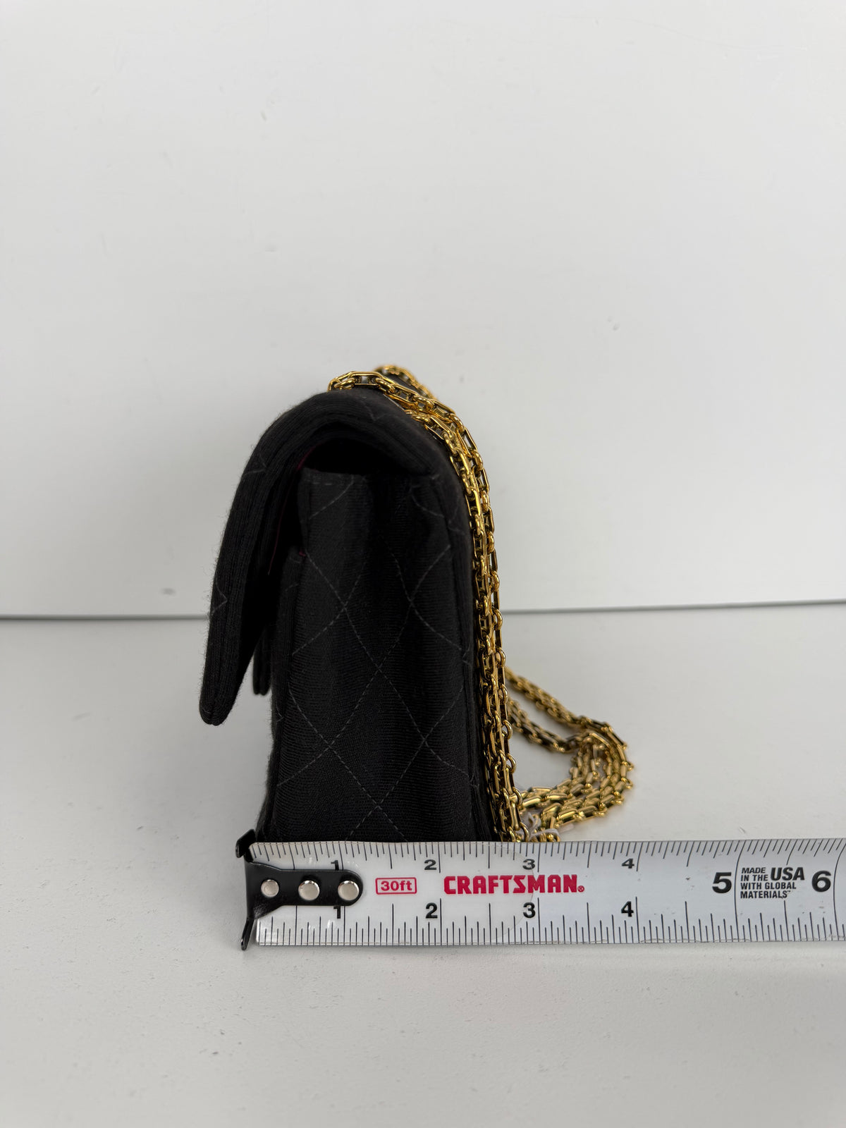 Chanel Small Classic Jersey Double Flap Bag 1996-1997