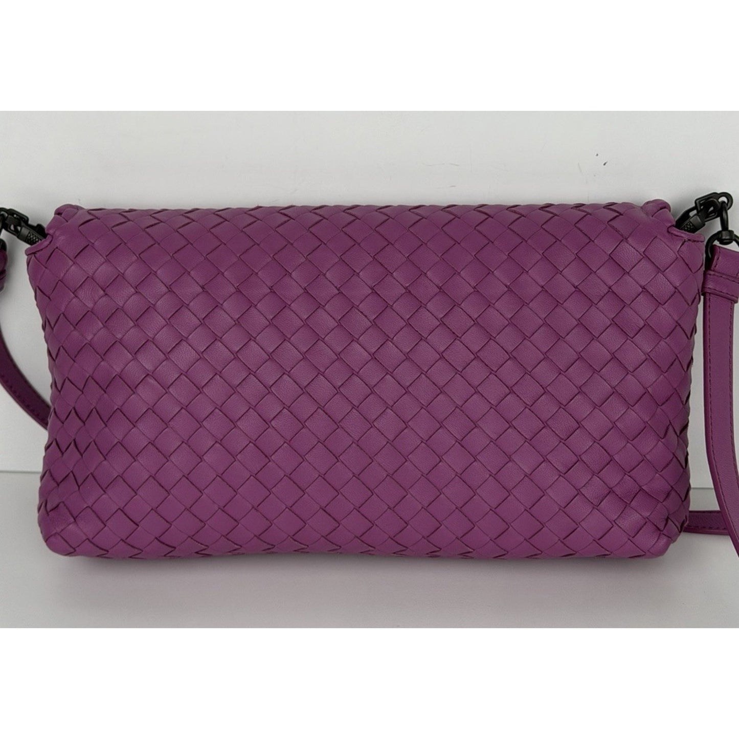 Bottega Veneta Intrecciato Dahila Clutch Crossbody Woven Nappa Leather S32