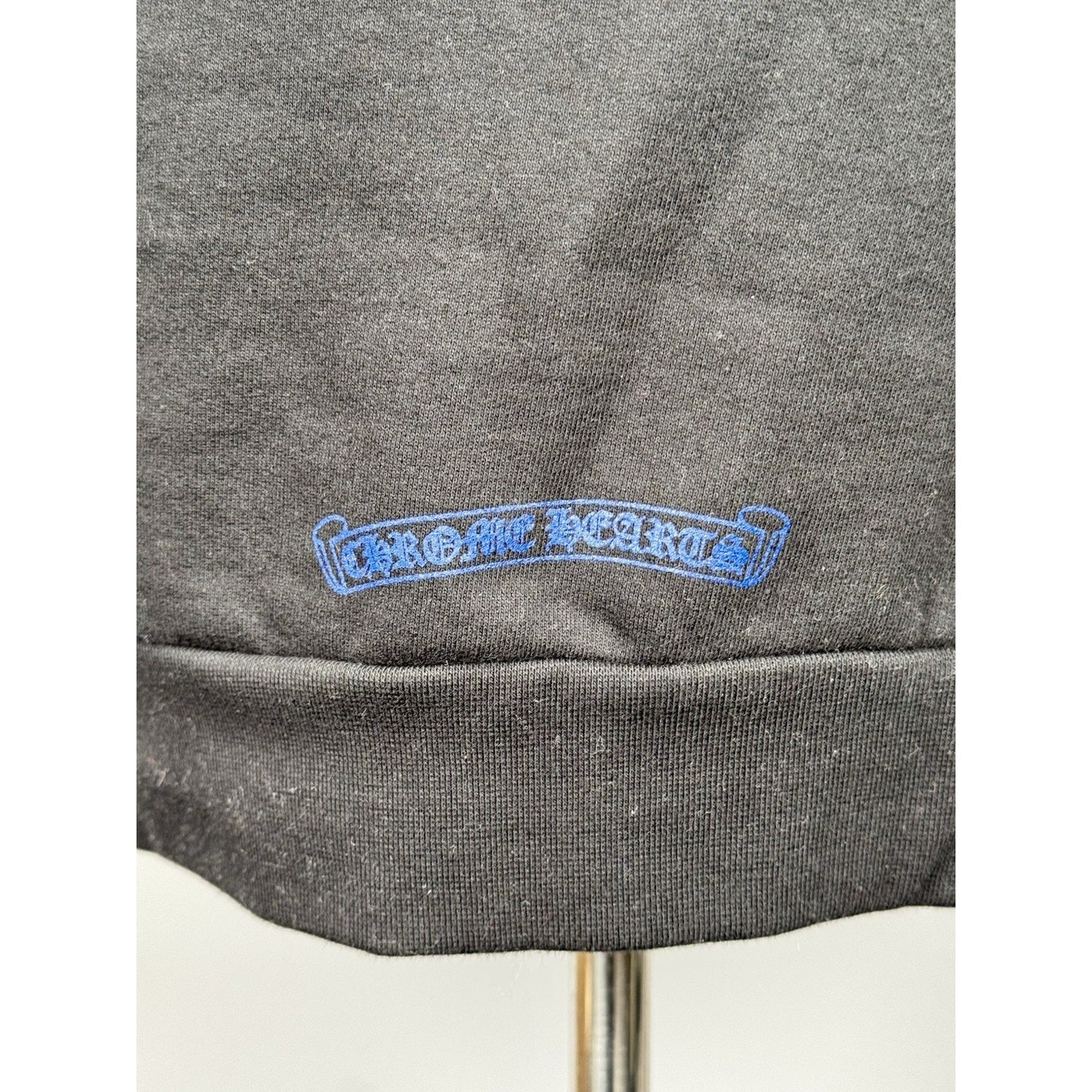Chrome Hearts Vertical Logo Oversize Pullover Hoodie, Size: M
