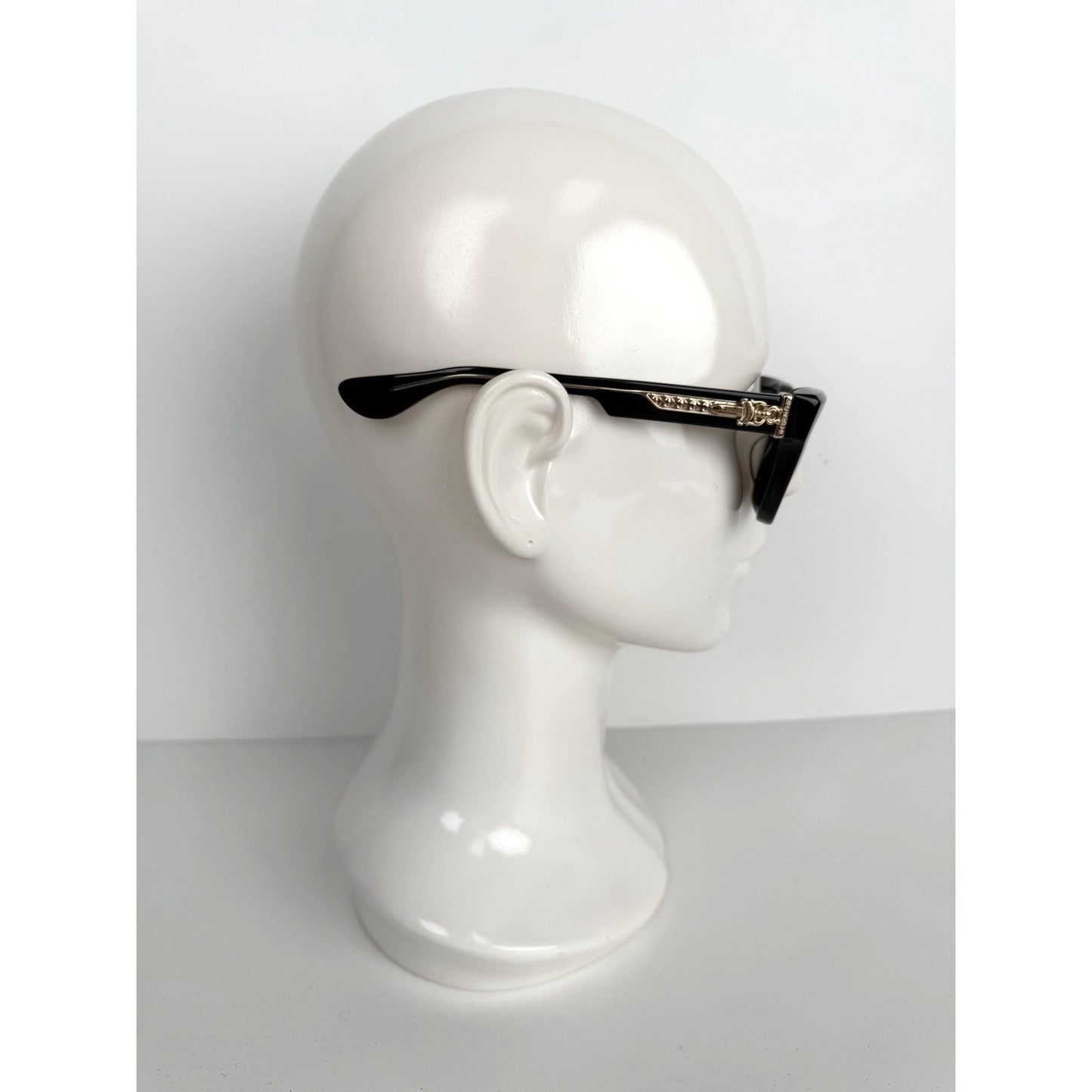 Chrome Hearts Box Officer Square Sunglasses 56 in Black with Dark Green Lenses