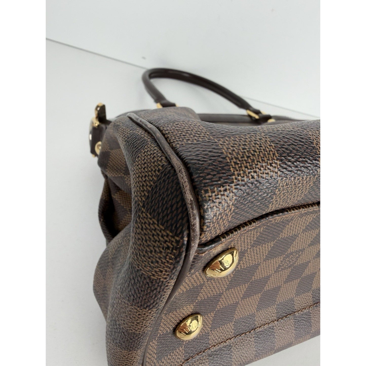 Louis Vuitton Trevi PM Handbag in Damier Ebene Coated Canvas 2008 S16