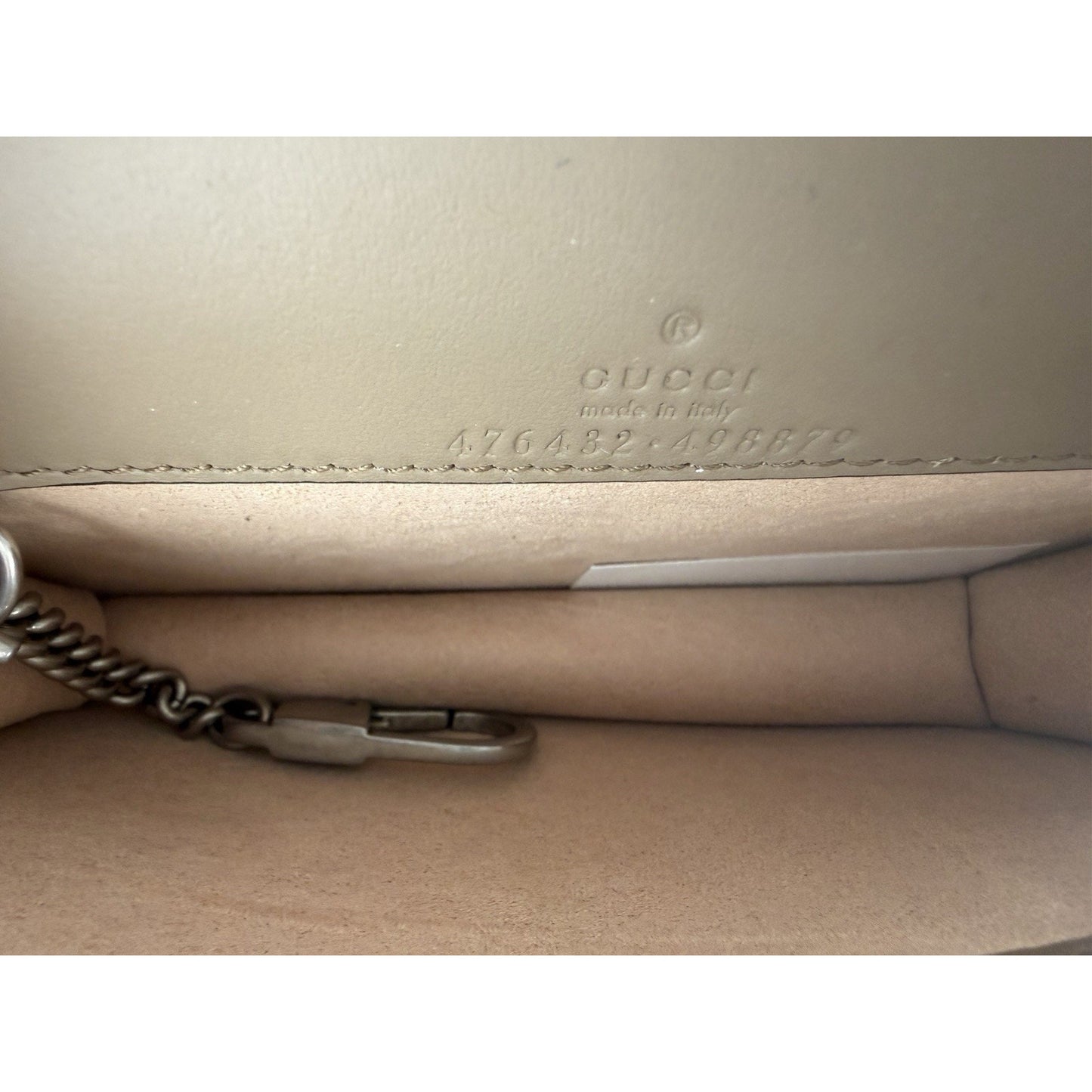 Gucci Dionysus Bag Super Mini in Brown GG Supreme Monogram Coated Canvas S-13