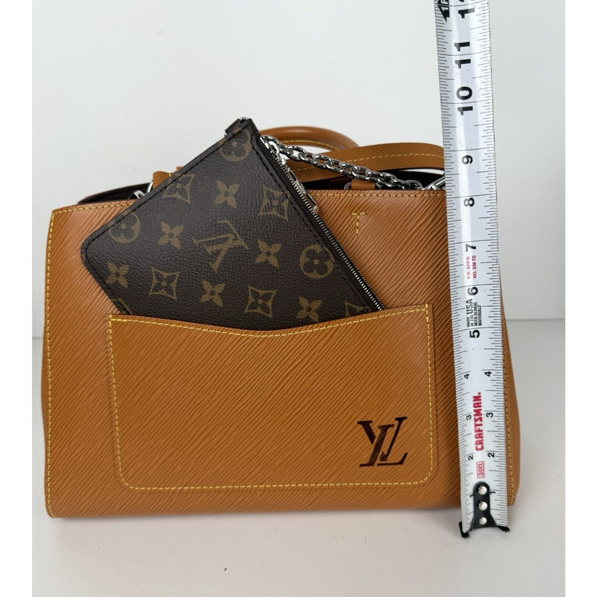 Louis Vuitton Marelle MM Tote Shoulder Handbag in Honey-Gold Epi Leather NFC D4
