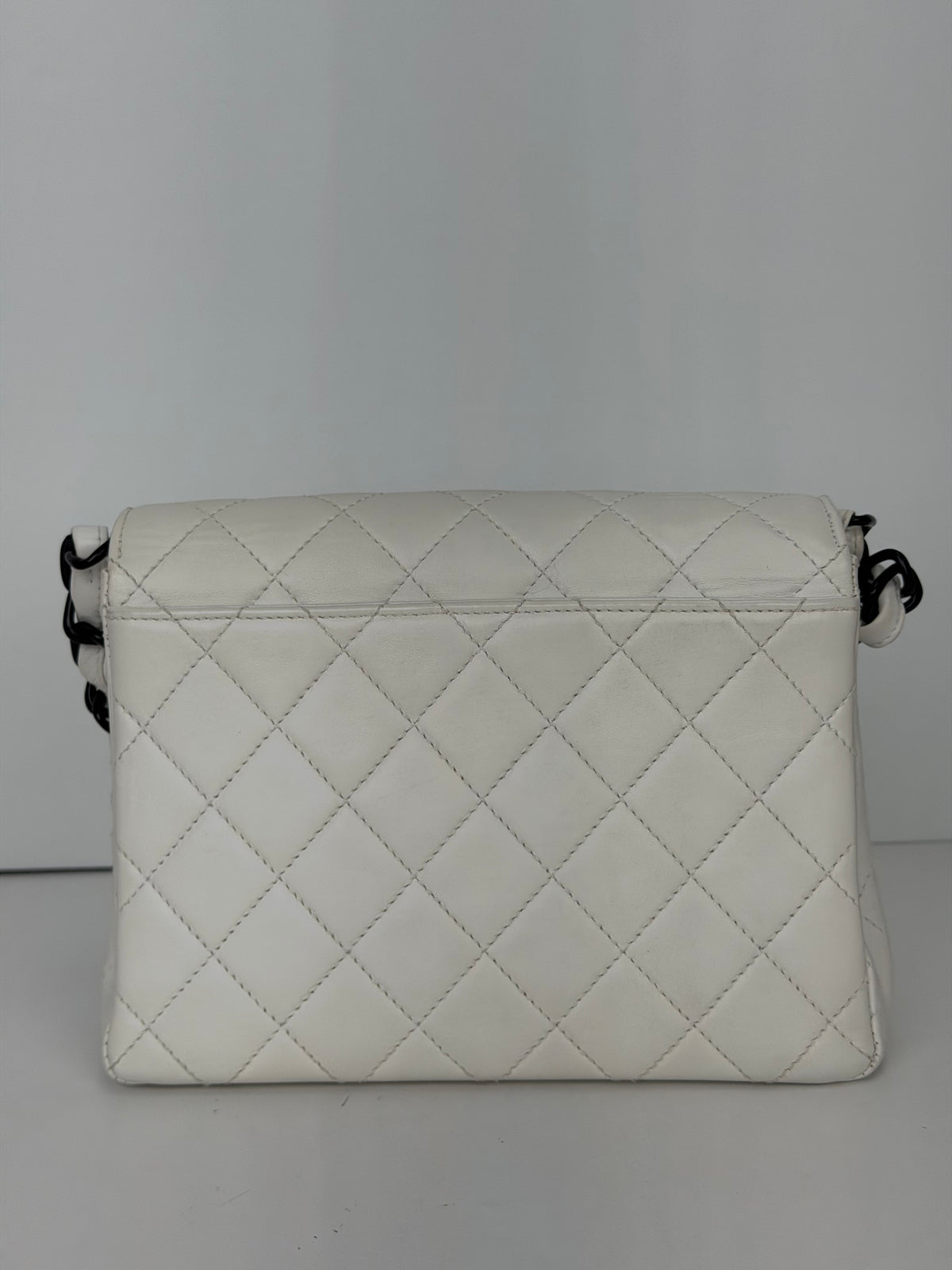 Chanel My Everything Small White Flap Crossbody Bag 1997-1999 YC3