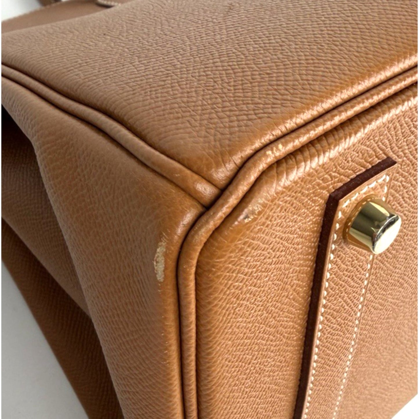 Hermes Birkin 35 in Gold Epsom Leather with Gold-Pleated Hardware 2017 S
