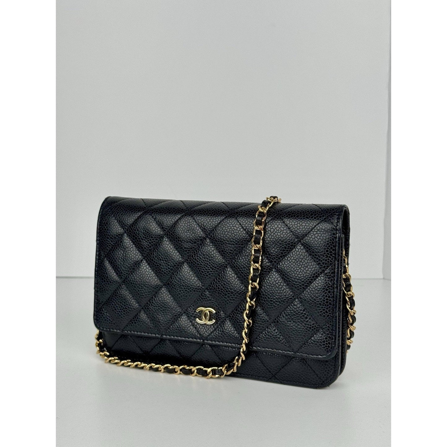 Chanel Classic Wallet on Chain in Black Caviar Leather