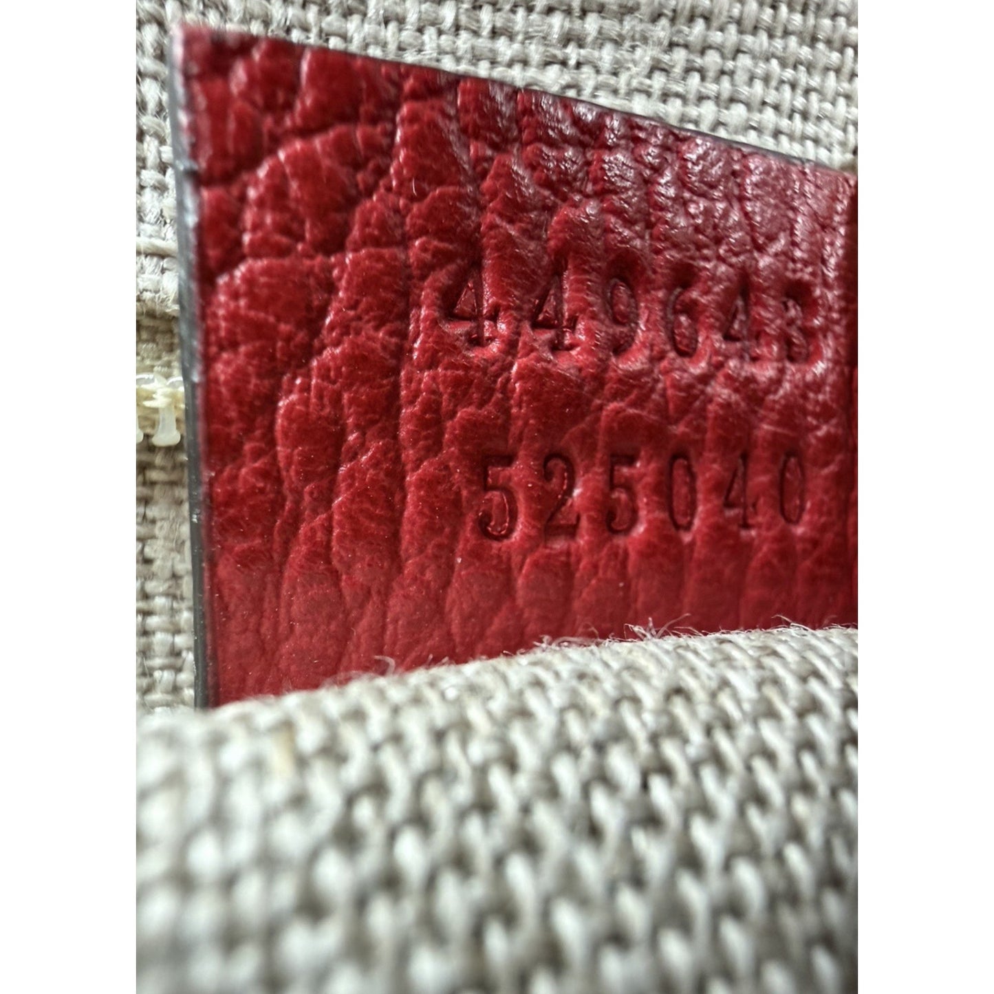 Gucci Braided & Bamboo Accent Tassel Tote Bag Medium in Red Leather S-13