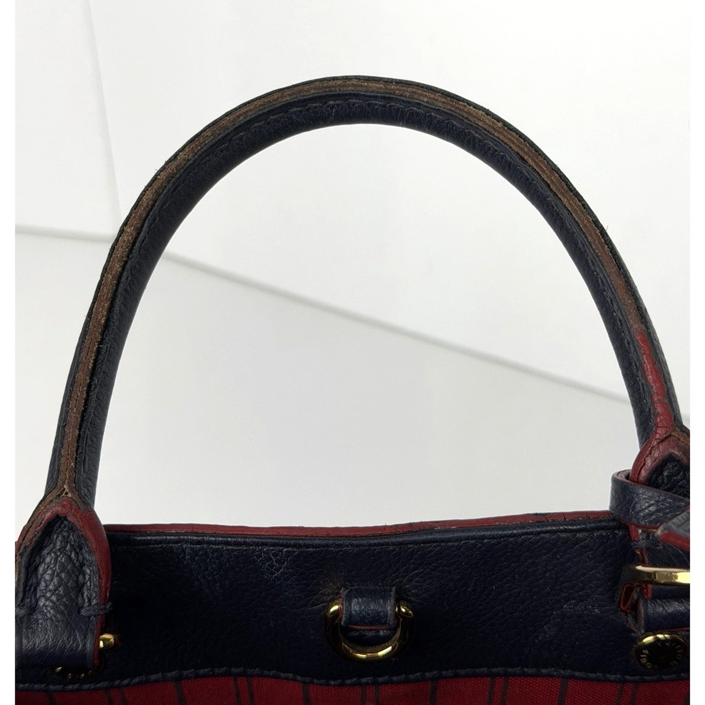 Louis Vuitton Monogram Empreinte Montaigne BB Handbag Marine and Rouge 2018 C2