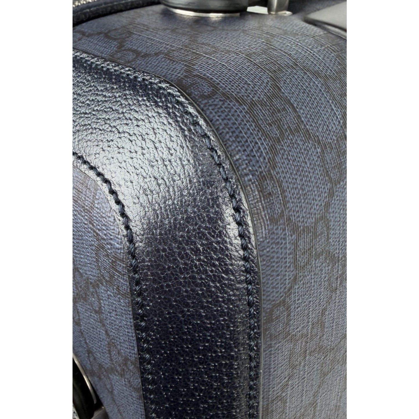 Gucci Ophidia GG Small Cabin Trolley in Blue/Black GG Supreme Coated Canvas