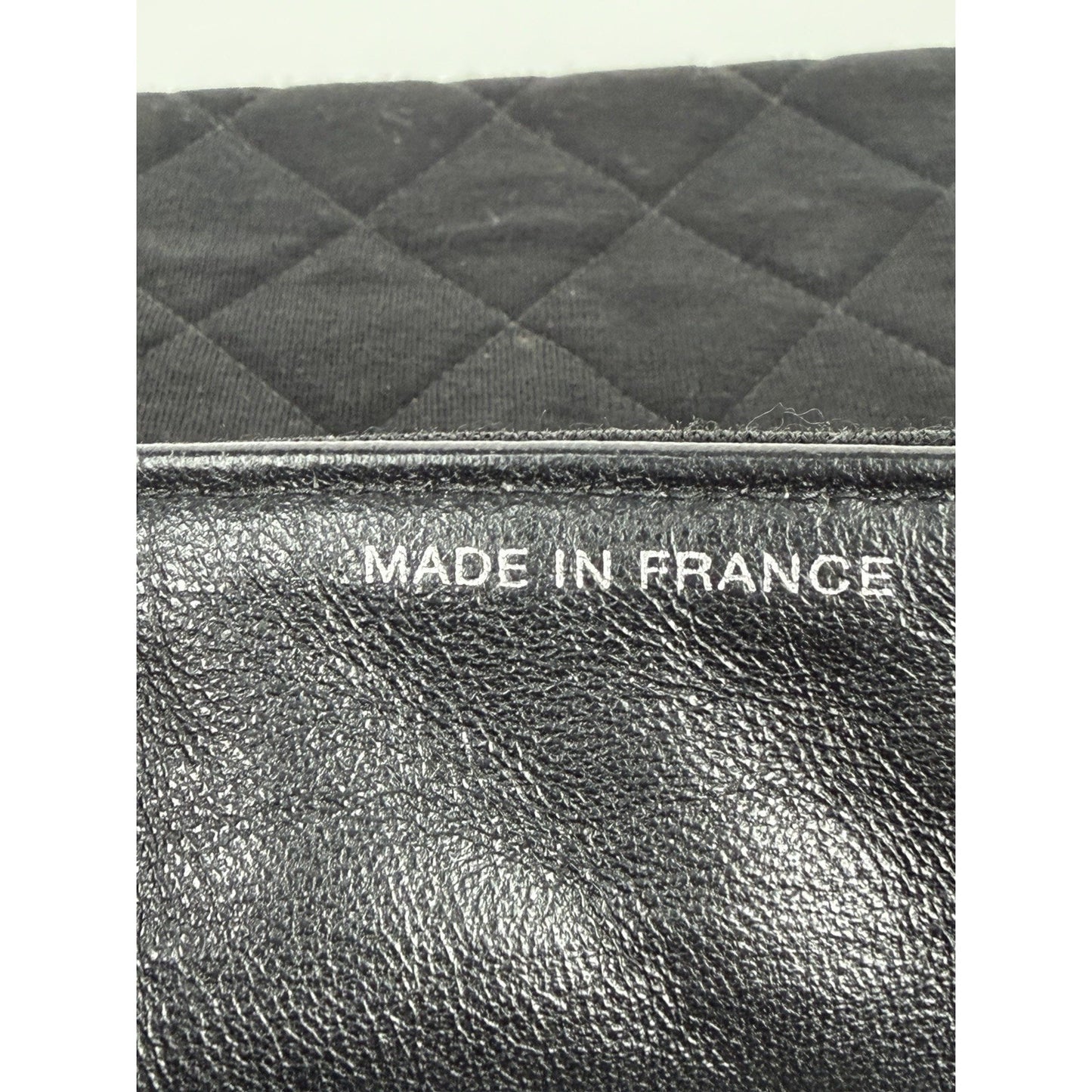 Chanel Black Cotton Two Side Flap Quilted Shoulder Bag Interlocking CC 1996-1997