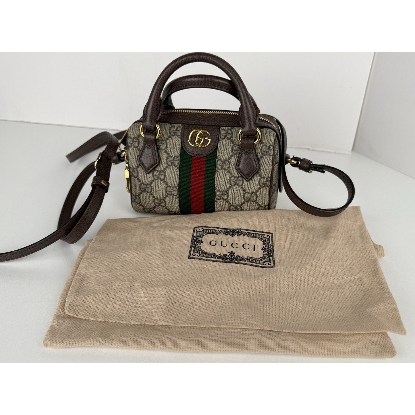 Gucci Ophidia Top Handle Mini Women's Shoulder Bag