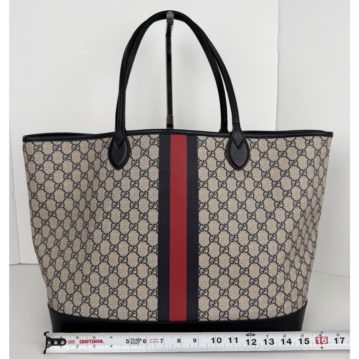 Gucci Ophidia Tote Large Bag in The Iconic GG Supreme Coated Canvas D-1