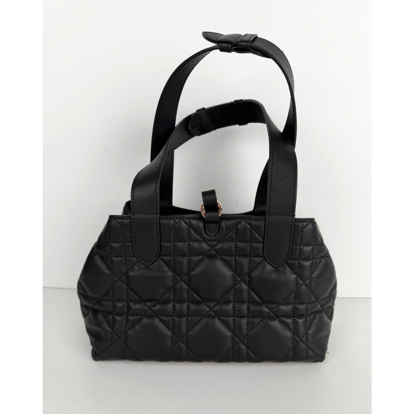 Christian Dior Toujours Bag Small in Black Cannage Leather 2024 B-4