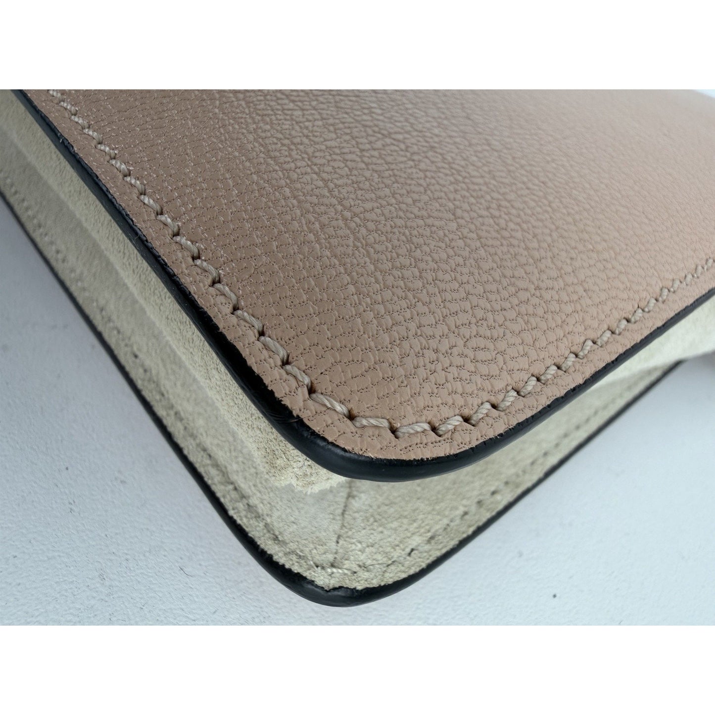 Givenchy Cross 3 Crossbody Bag with Chain Handle in Beige Leather S-12