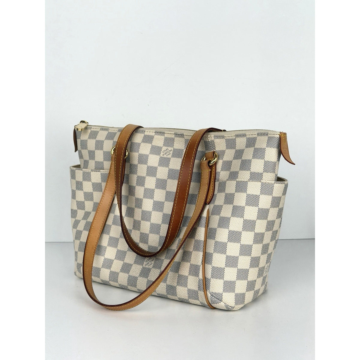 Louis Vuitton Totally PM Shoulder Bag in Damier Azur Coated Canvas 2010 S-08