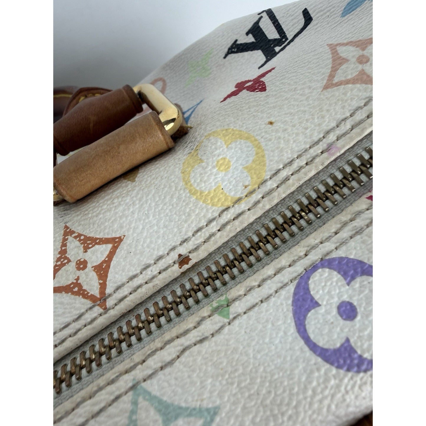 Louis Vuitton x Takashi Murakami Speedy Bag 30 in Monogram Multicolore 2004 S-08