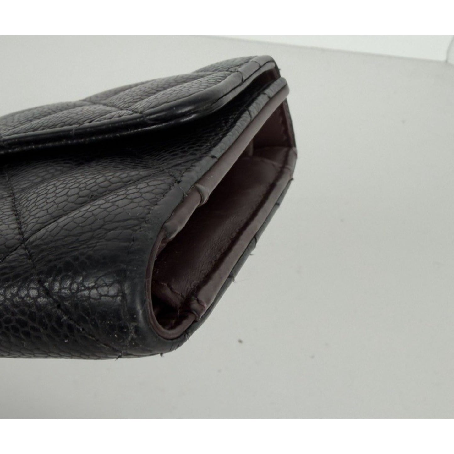 Chanel Caviar Quilted Flap Wallet in Black Caviar Leather 2017 K3