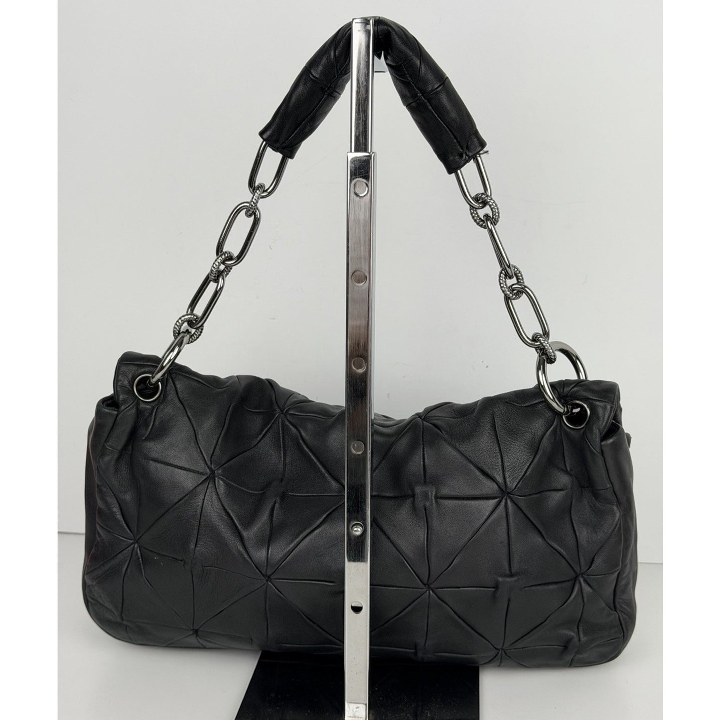 Chanel Quilted Soft Squares Origami Flap Black Shoulder Bag 2008-2009 B3