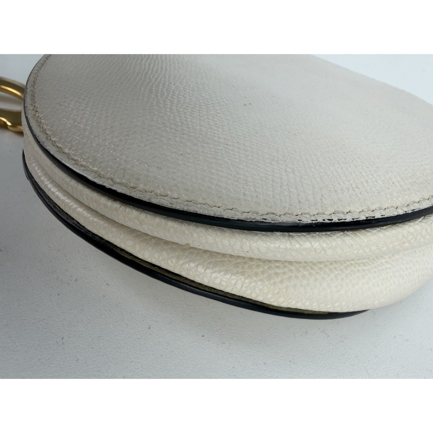 Christian Dior Saddle Bag in Latte Grained Calfskin Leather 2019 B-4