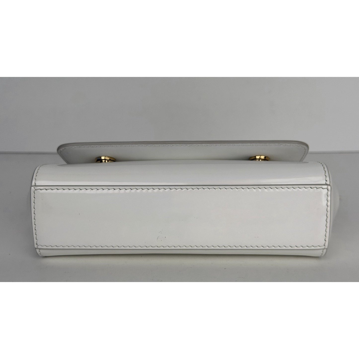 Dolce & Gabbana Sicily East-West Small Top Handle Bag in White Leather B1