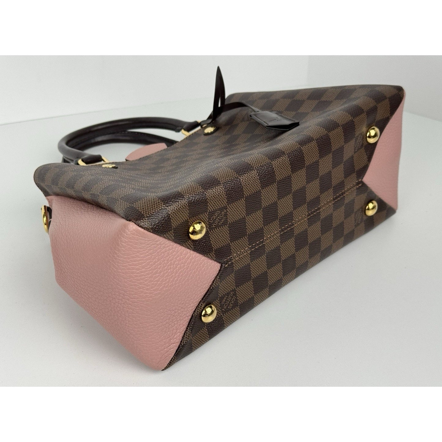 Louis Vuitton Damier Ebene Taurillon Brittany Magnolia Handbag