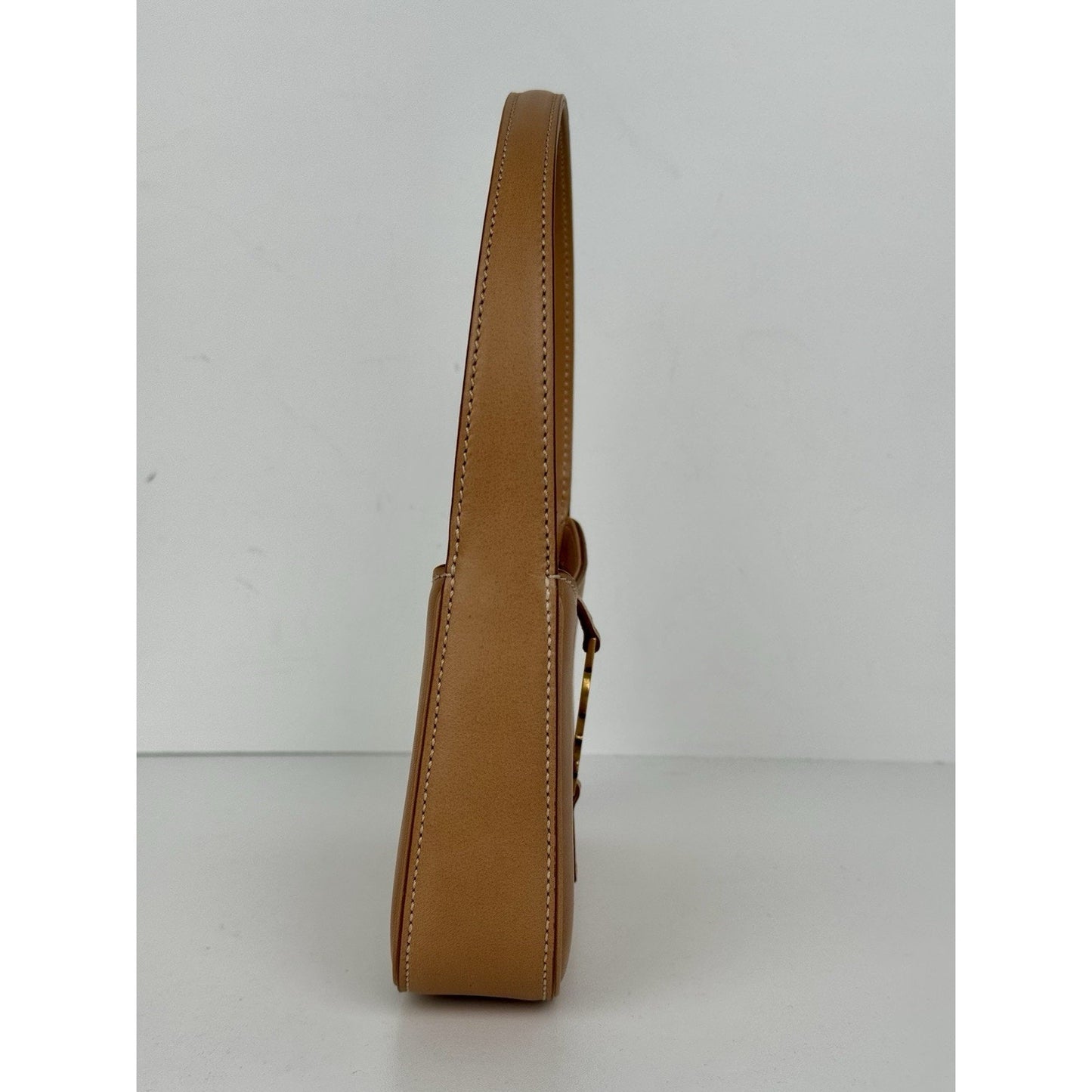 Saint Laurent Le 5 A 7 Brown Leather Top Handle Bag (2)