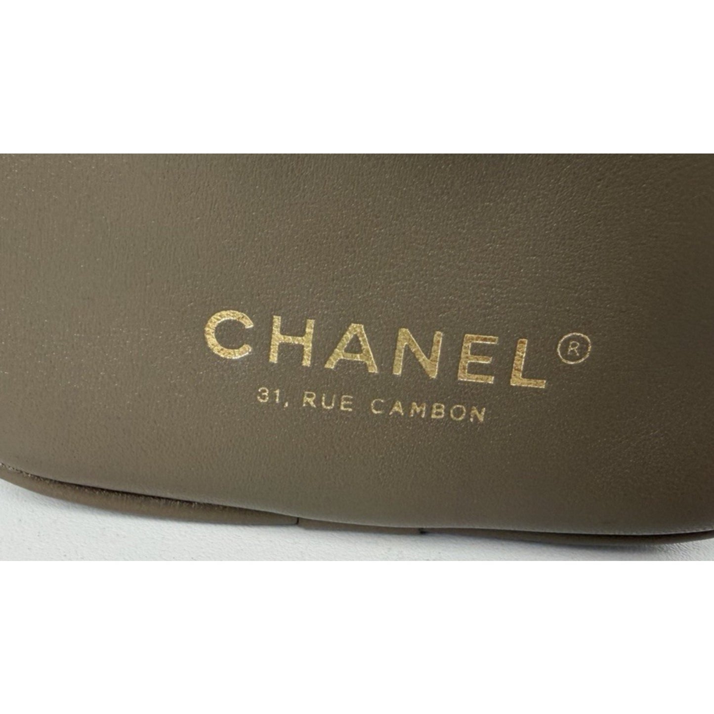 Chanel Perfect Bowling Large Bag in Khaki Brown Calfskin Leather D8