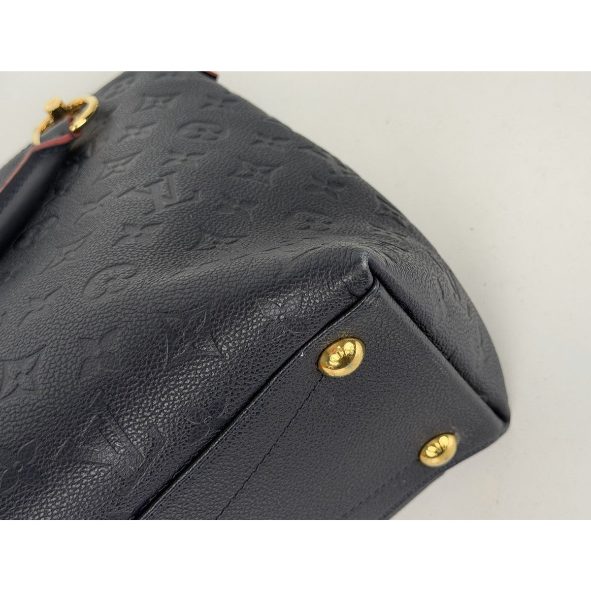 Louis Vuitton V Tote Shoulder Bag MM in LV Monogram Empreinte Leather 2019 S21