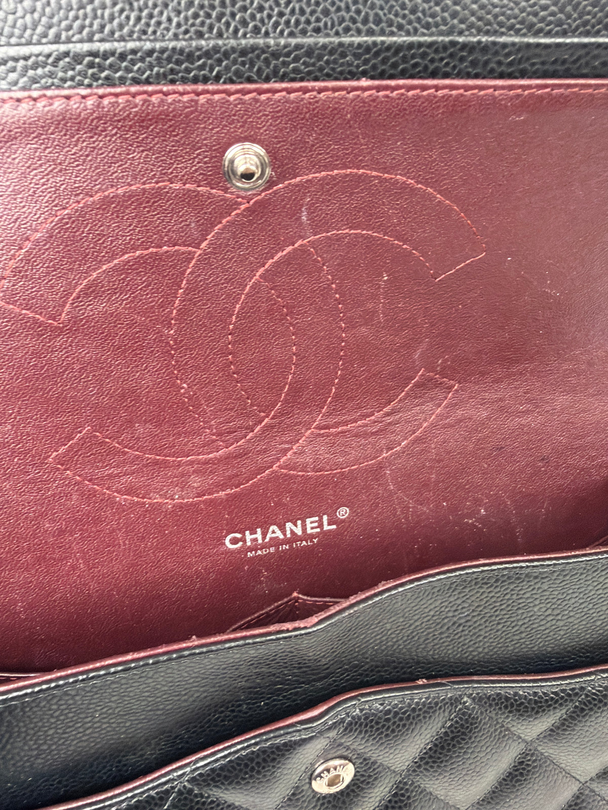 Chanel Timeless Classic Jumbo Black Caviar Leather 2016-2017