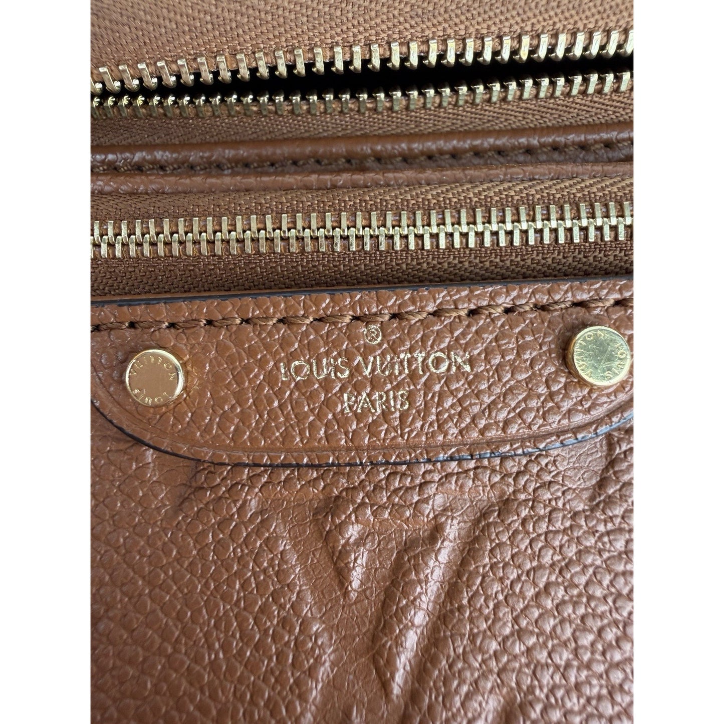 LOUIS VUITTON Mini Bumbag Empriente Leather Belt Bag Cognac NFC