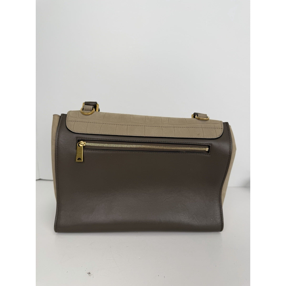 Celine Trapeze Micro Bag in Crocodile Embossed Calfskin Calfskin Leather S02