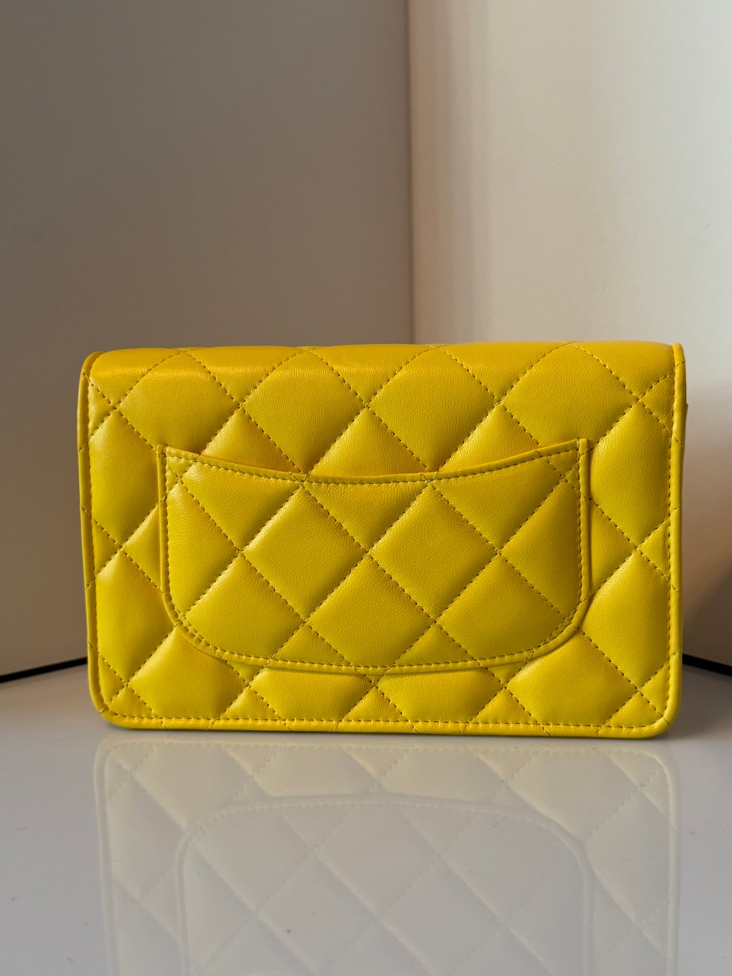 Chanel 2024 Quilted Lambskin Wallet on Chain