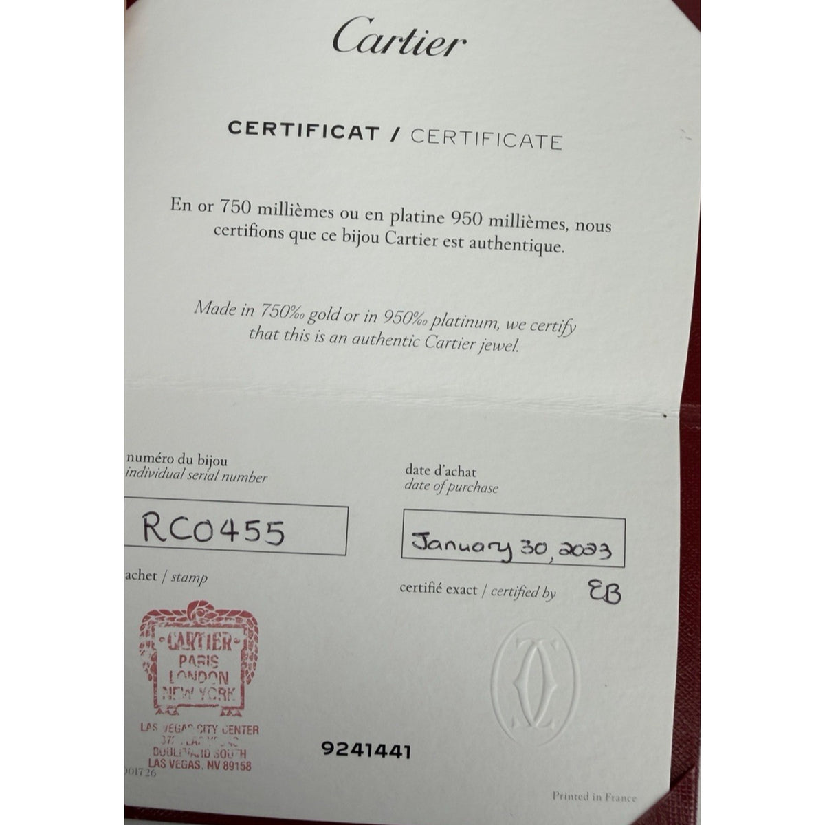 Cartier Clash de Cartier Medium Ring 18K Yellow Gold 6.5 (54)