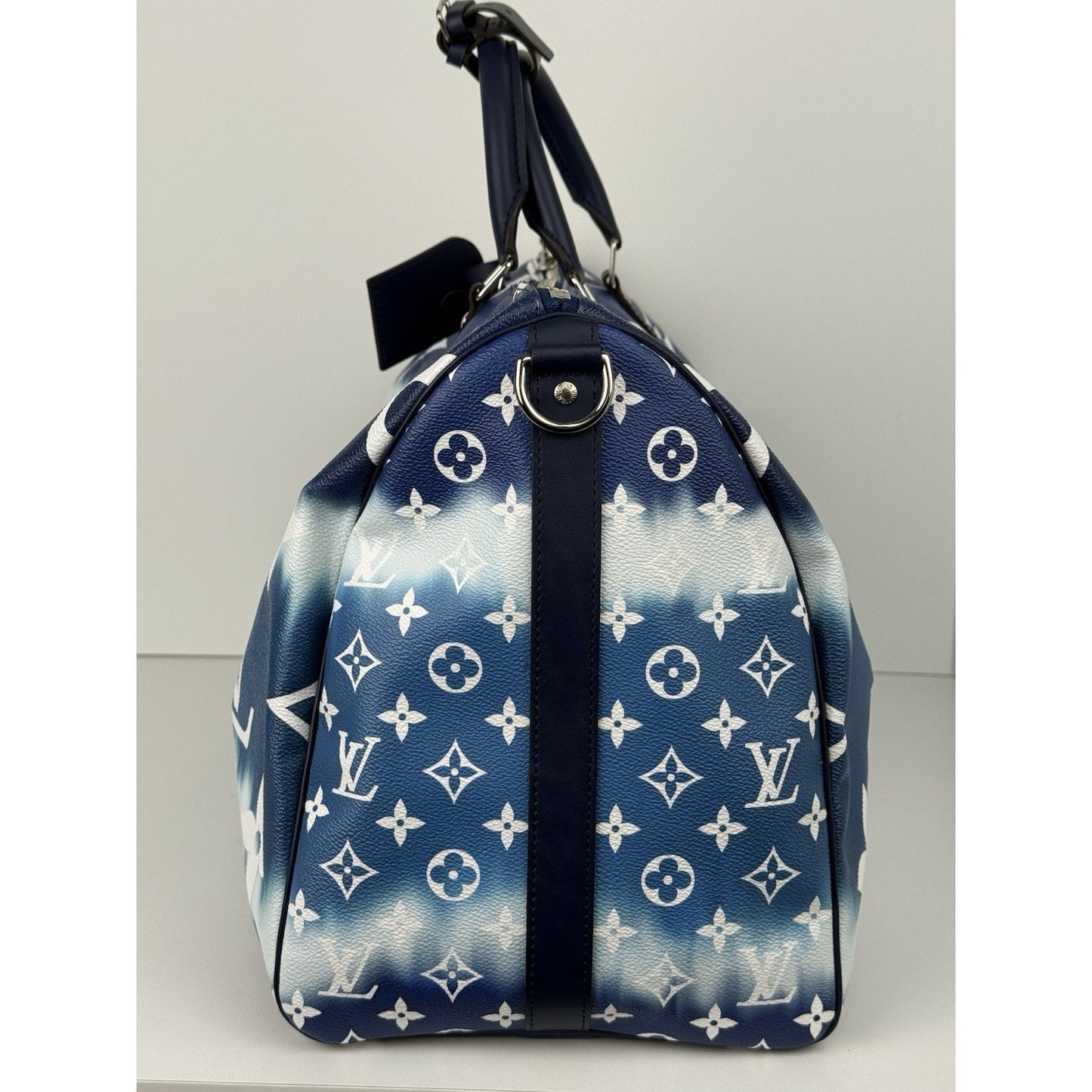 Louis Vuitton Escale Blue Keepall 50 Duffle Giant Monogram Bag