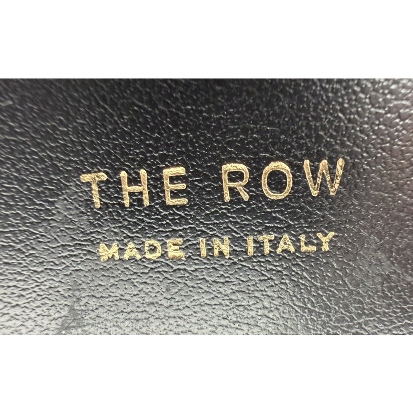 The Row Black Leather Minaudiere Women Clutch B4