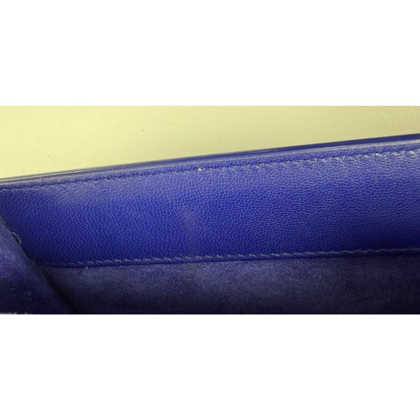 LAYAWAY Saint Laurent Patent Crossbody Small Monogram Sunset Bag in Royal Blue C3