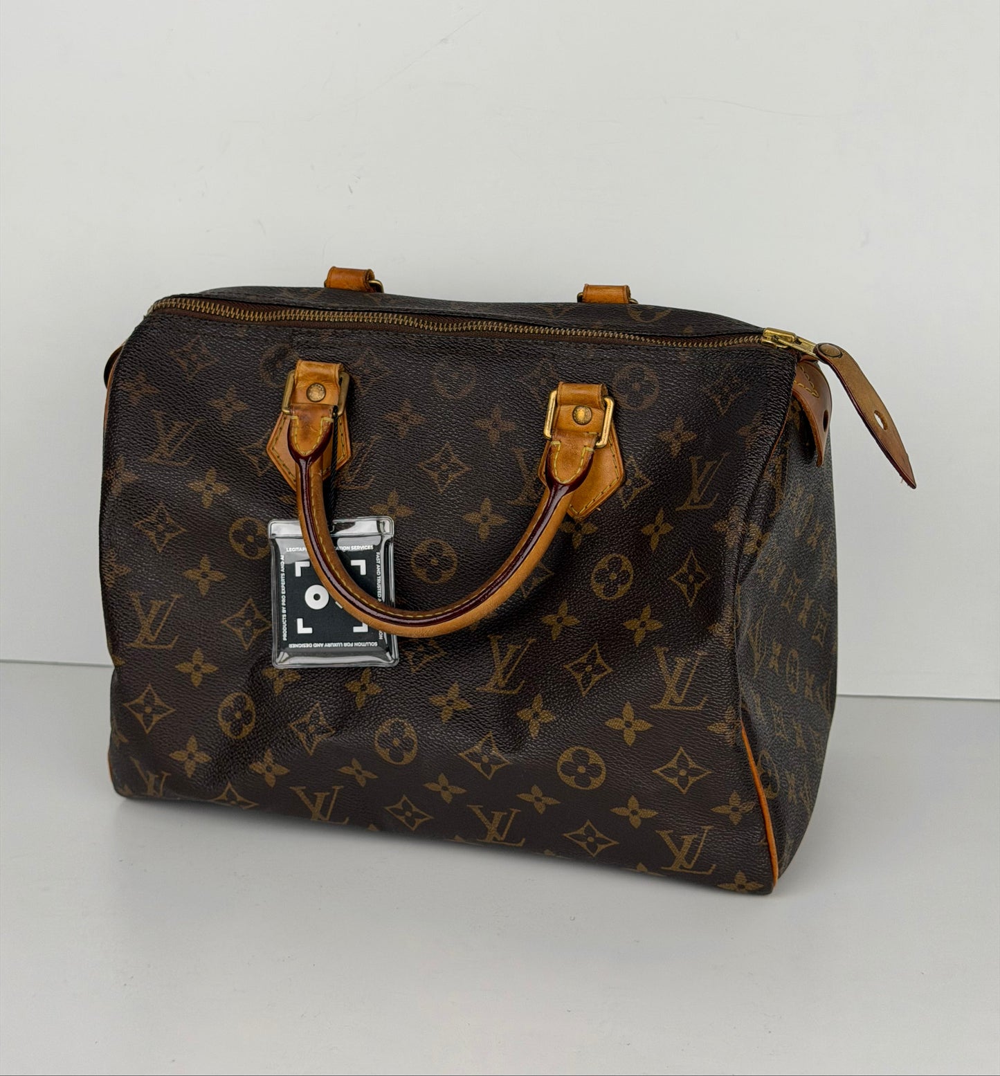Louis Vuitton Speedy Bag 30 in Brown LV Monogram Coated Canvas 2007 YS
