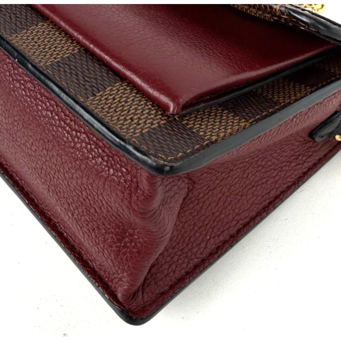 Louis Vuitton Vavin Wallet Bag on Chain in Damier Ebene Coated Canvas 2019 S