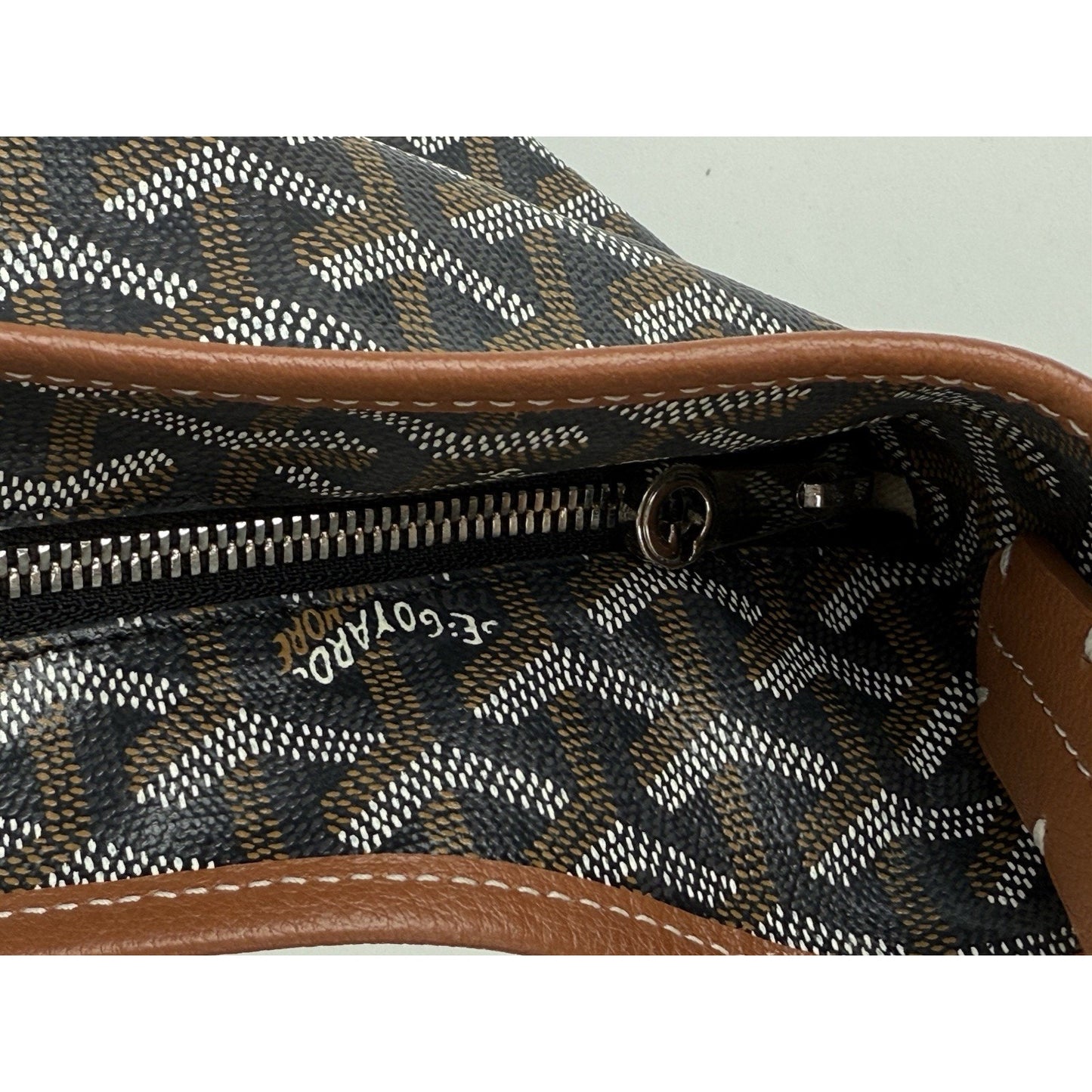 Goyard Goyardine Boheme PM Black/brown Canvas Women's Shoulder Bag