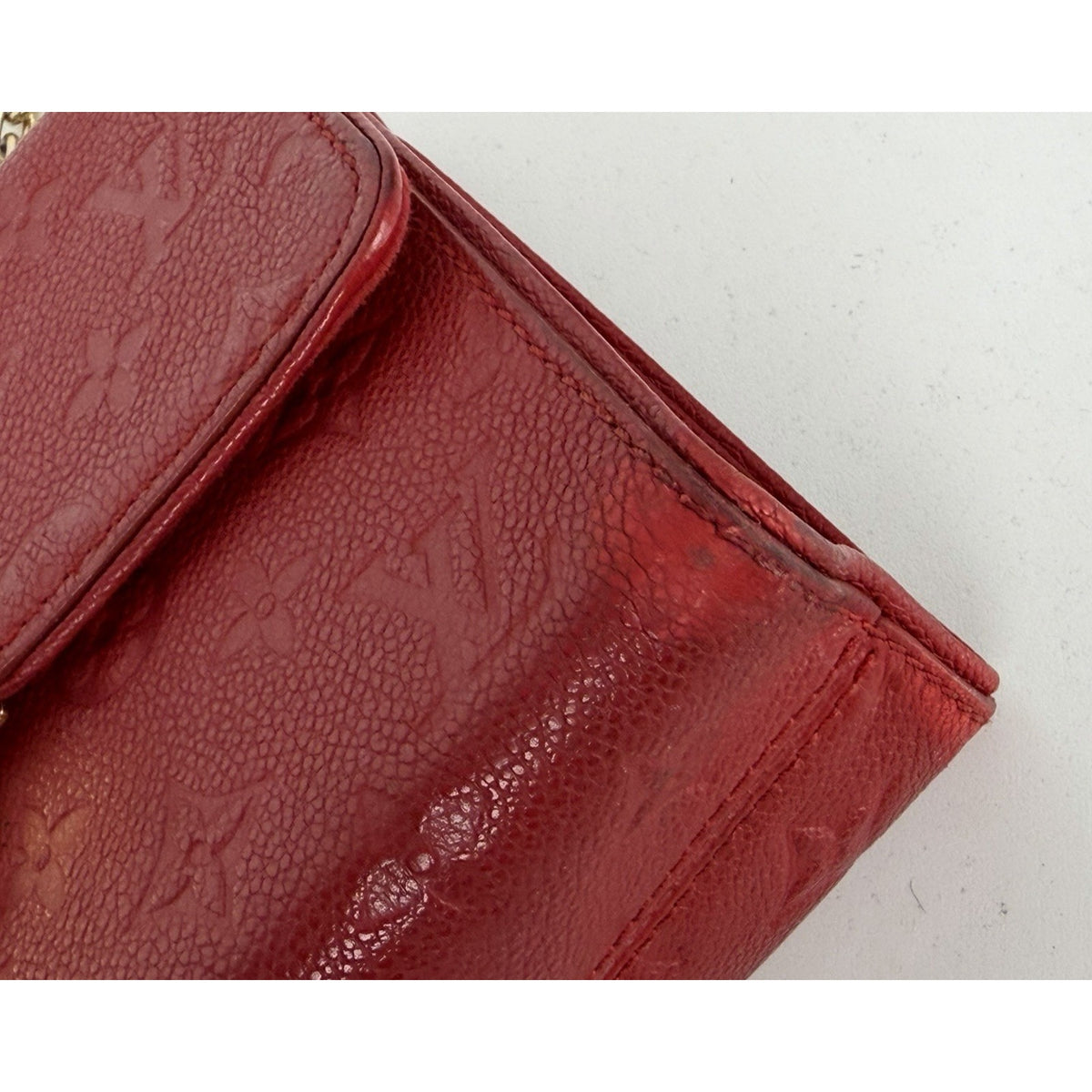 Louis Vuitton Saint Sulpice BB Shoulder Bag in Red Empreinte Leather 2018 S07