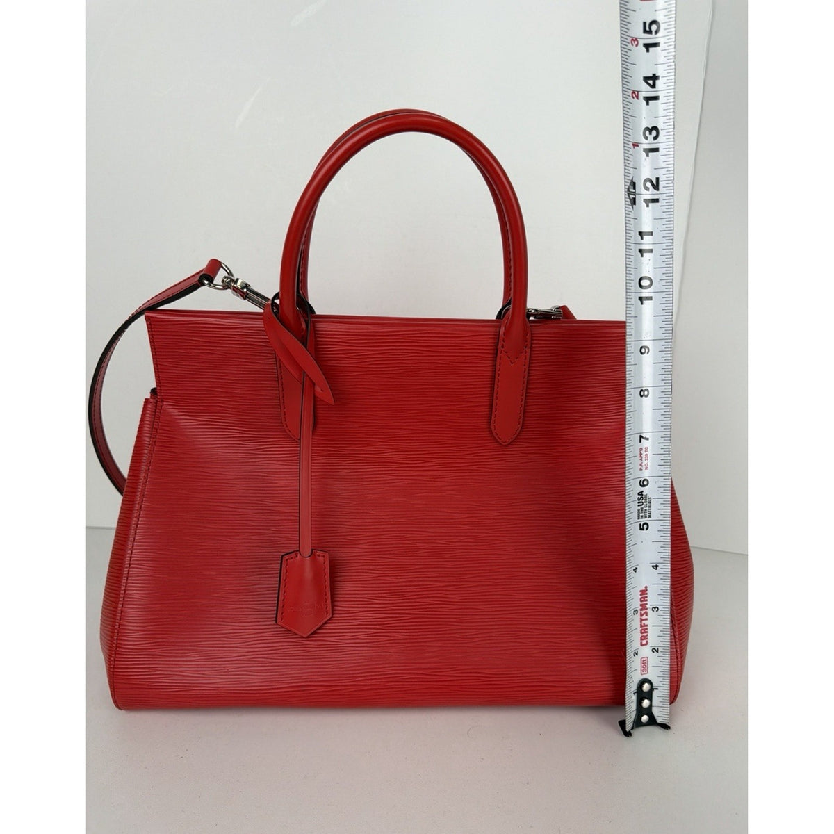 Louis Vuitton Marly Shoulder Bag MM in Red Coquelicot Epi Leather 2014 S07