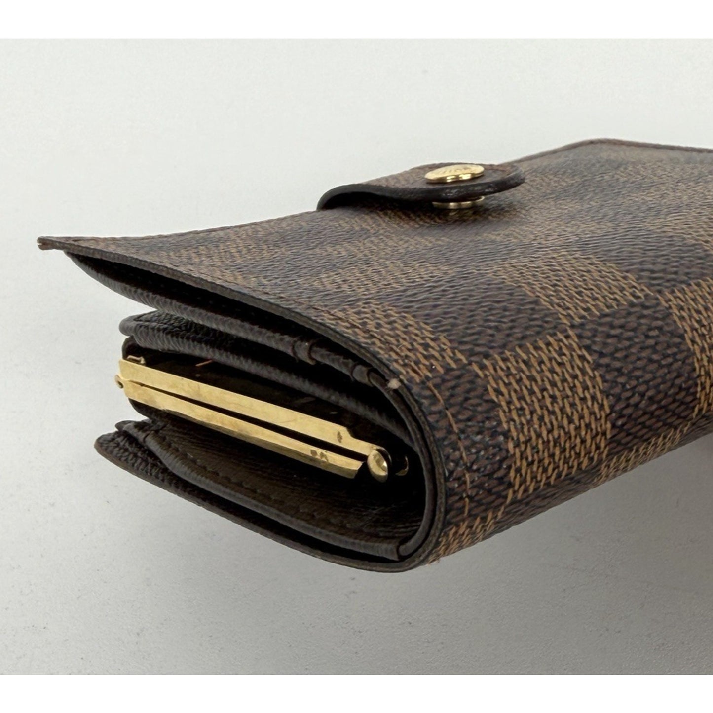 Louis Vuitton Portefeuille Viennois Wallet Vintage in Damier Ebene Canvas 2006