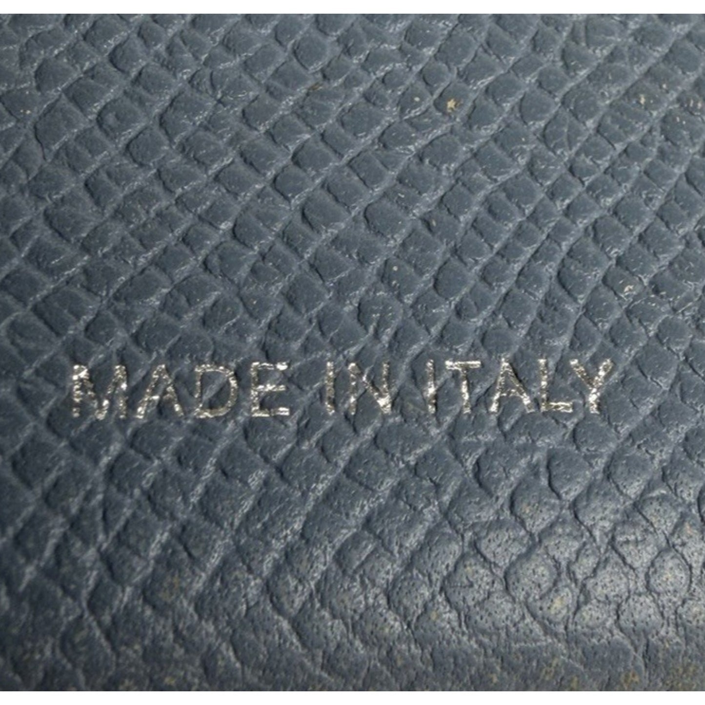 Celine Accordion Card Holder in Blue Grained Calfskin Leather K1